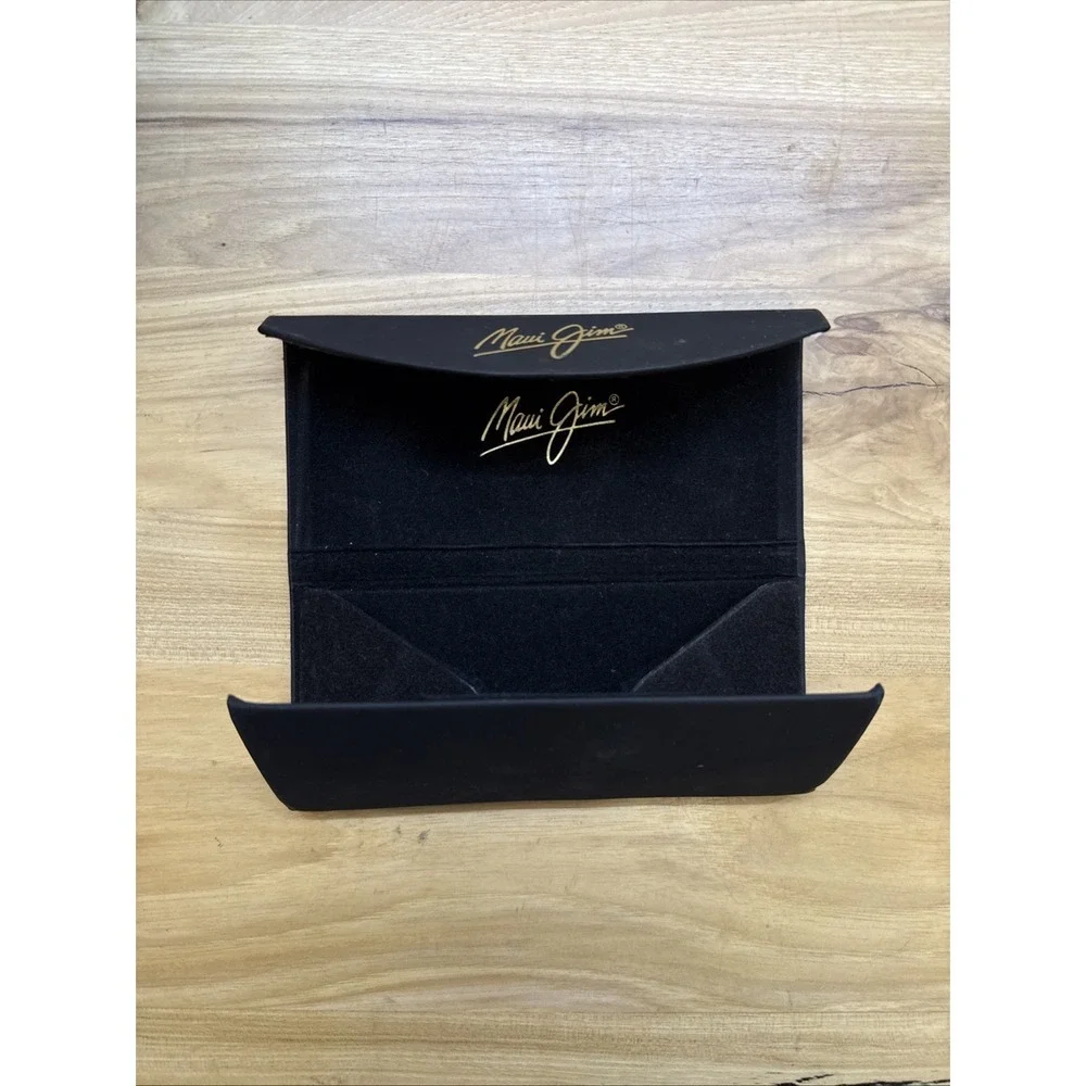 Maui Jim Sunglasses Case Black Tri-Fold Triangle Shaped